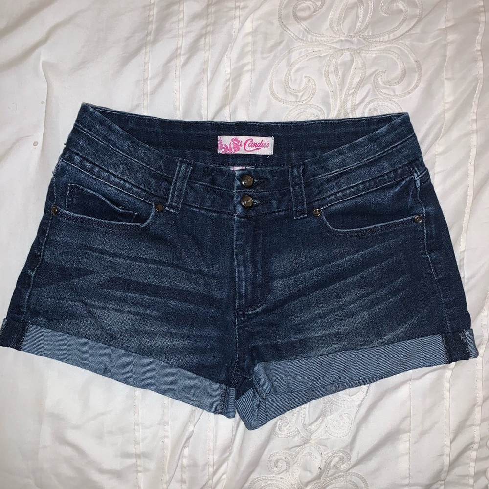Candies Dark Wash Jean Shorts Size 5